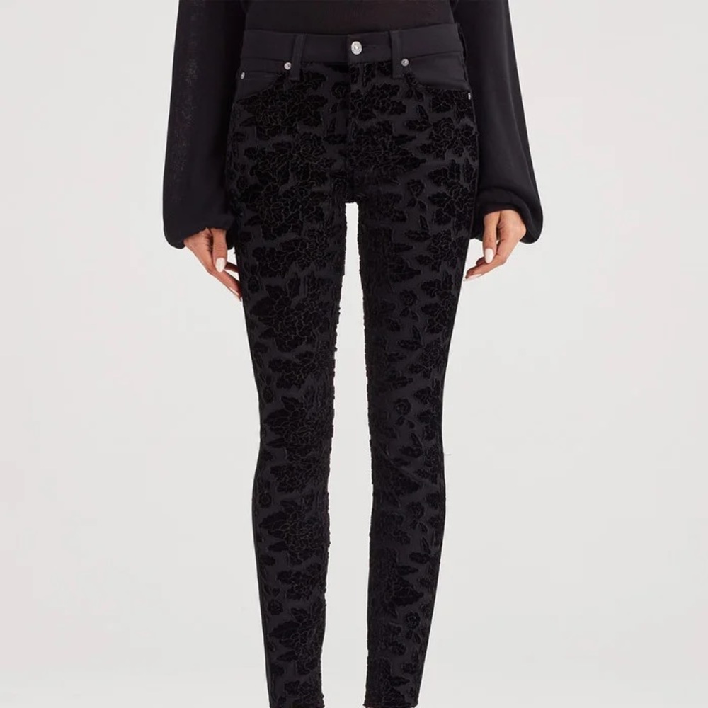 b(air) Denim Ankle with Full Lace Front Panels
